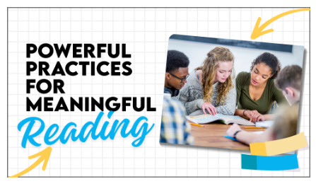 Students engaged in meaningful reading practice session.