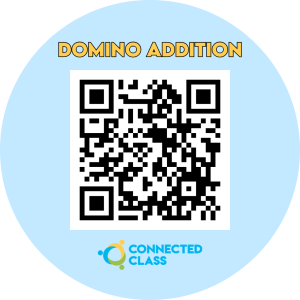 Domino Addition QR code educational graphic