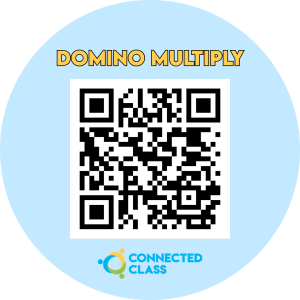 Domino Multiply QR code with Connected Class logo
