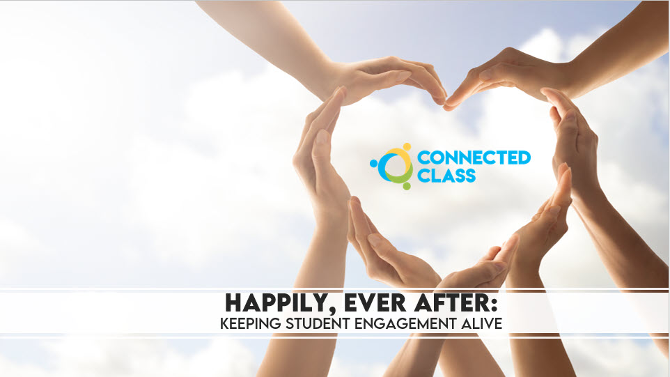 Hands forming heart, promoting student engagement.