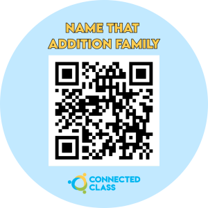 QR code for addition family activity