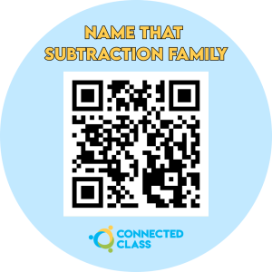 QR code for subtraction family activity