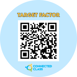 Target Factor QR code with Connected Class logo